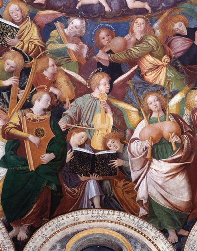 The Concert of Angels (detail) by Gaudenzio Ferrari